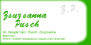 zsuzsanna pusch business card